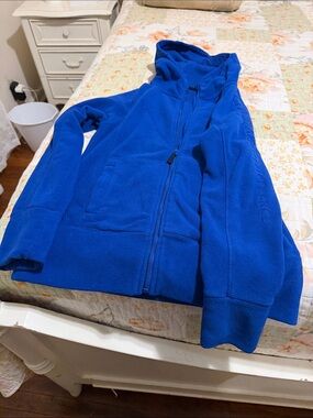 Calvin Klein Royal Blue Teddy Jacket with Hood